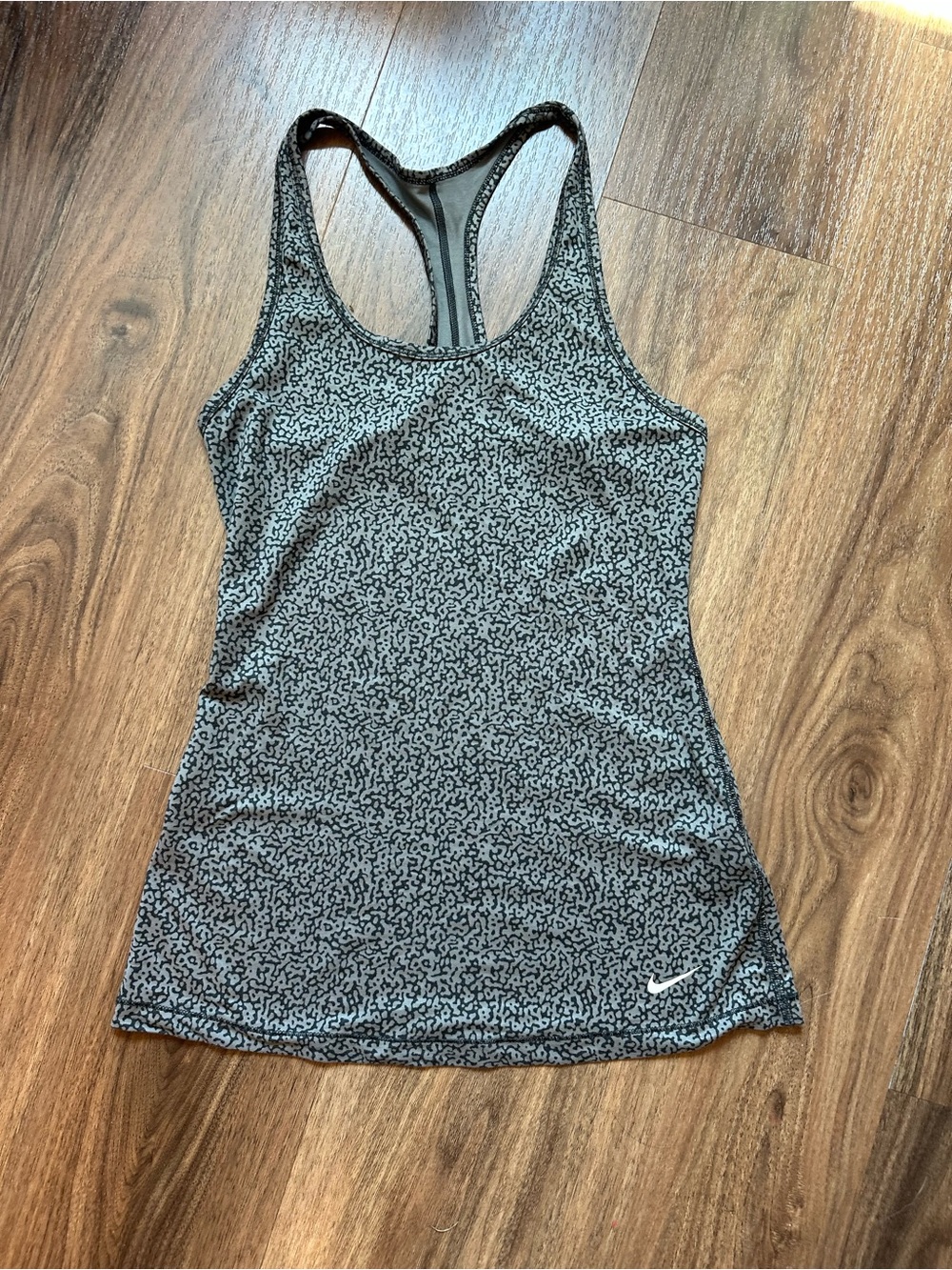 Nike Women’s Black & Gray Patterned Racerback Tank